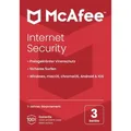 McAfee Antivirensoftware Internet Security, Vollversion, PKC, 3 Geräte, 1 Jahr, deutsch