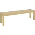Homcom Sitzbank 3-sitzer Holzbank Essbank Bis 330 Kg Belastbar Küchenbank Im Landhaus Design Esszimmerbank Sitzbänke Für Flur Eingang Küche Esszimmer Holz 150 X 33 X 45 Cm, Natur