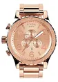 Nixon Unisex Chronograph Quarz Uhr mit Edelstahl beschichtet Armband A083897-00