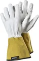 Tegera 126A Schweißerhandschuhe - Lederhandschuh mit hervorragendem Komfort, Flexibilität und KEVLAR, Weiß/Gelb, Größe 8 (1 paar)
