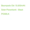 Boompods Obi 10,000mAh Solar Powerbank - Black POSBLK (5060746170103)