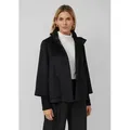 s.Oliver Funktionsjacke Outdoor-Jacke Jacke mit Stehkragen und Rippstrick-Manschette schwarz XXXL (46)