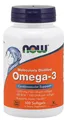 NOW Foods Omega-3 Molecularly Distilled Fish Oil - 100 softgels (179,00 EUR/kg)