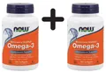 2 x NOW Foods Omega-3 Molecularly Distilled Fish Oil - 100 (119,95 EUR/kg)