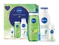 Nivea Happy Balance Geschenkset Pflegedusche Bodylotion Deo Lippenpflege 4tlg