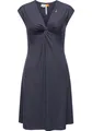 Ragwear Jerseykleid Comfrey Solid stylisches Sommerkleid mit tiefem V-Ausschnitt, navy