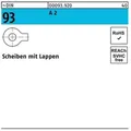 Unterlegscheibe DIN 93 m.Lappen 4,3 A 2