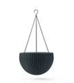 Hängeampel Rattan Optik Premium–Moderner Blumentopf Hängend für Balkon&Garten