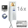 TCS PVIH160/001 Video-Sprechanlagen-Set für Briefkastenanlagen mit Video-Türtelefon, 16 WE