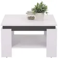 Livetastic Couchtisch, Weiß, Holzwerkstoff, Uni, quadratisch, Wange, 68x41x68 cm, Wohnzimmer, Wohnzimmertische, Couchtische
