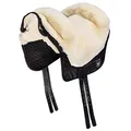 Werner Christ Fellsattel IBERICA Plus baumloser Lammfellsattel im spanischen Stil, Bare-Back-pad, Pferde-Sattel aus echtem Lammfell in Gr. Pony, Fell in Natur