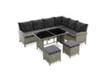 JUSKYS Gartenlounge Manacor (grau-meliert)