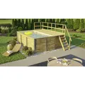 WEKA Massivholzpool "595", grün/braun, BxHxL: 315 x 116 x 500 cm