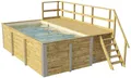 weka Rechteckpool 595 Gr.1 mit Sonnendeck und Technikraum (Set, 10-tlg), BxLxH: 309x416x116 cm. verschiedene Folienfarben