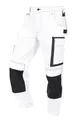 ELIWORX Arbeitshosen Männer Stretch Einsatz - Bequeme Passform - Robustes, Flexibles Material - Smartes Taschen-Design - Arbeitshose Herren ideal für Handwerk Heimwerk und Baugewerbe - Weiß - 56