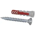 FISCHER Dübel "DUOPOWER", 25 mm, Nylon - grau