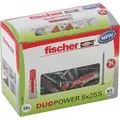 Dübel DUOPOWER 5x25 S LD hellgrau/rot, 50 Stück, mit Schraube