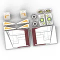 Upgrade-Kit (bedruckte Teile) für LEGO® Star Wars 75021 Republic Gunship™