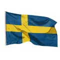 Flagge Fahne Schweden Hissflagge 90X150 Schwedische Fahnen Ösen Flag Fahnenmast