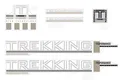 Aufkleber Fahrrad Rahmen Trekking Performance Dekor Sticker Decal Set 6-Teilig
