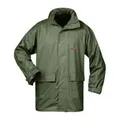 Wetterschutzjacke - Größe 3XL - oliv - 100% Polyamid - atmungsaktiv, wind- und wasserdicht - reißfest - kältebeständig - Nähte verschweißt