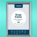 EUROPEL A1 Klapprahmen 25mm Aluminium - Aufklappbarer Plakatrahmen für Werbung