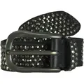 b.belt Nietengürtel Leder 90 cm schwarz