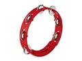 Nino Percussion Compact Tambourine Instrument - Musikinstrument für Kinder ab 3 Jahren - Durchmesser 8 Zoll - Kunststoff, Rot (NINO49R)