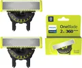 Philips OneBlade 360-Klingen - 2x 360-Ersatzklingen, Trimmen & Rasieren QP420/60