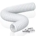 100mm Abluftschlauch 5m Flexibel PVC Alurohr Lüftungsschlauch Schallgedämmter