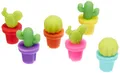 Legami - Set mit 6 Glasmarkierern, Teebeutelhalter, wiederverwendbar, niedlich,