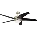 Westinghouse Deckenventilator mit Beleuchtung und Fernbedienung Bendan Chrom - Silber