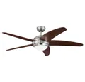 Westinghouse Bodenventilator 132 cm/52-inch Deckenventilator mit 5 Flügeln 7255740, mit Fernbedienung, mit Beleuchtung