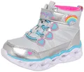 Skechers Sweetheart Lights - Sweet Styling 302668L-SMLT, Girl winter boots,boots, silver, 33 EU