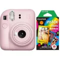 Fujifilm Instax Mini 12 blossom pink + Rainbow Film| Preis nach Code SOMMER