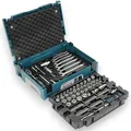 Makita Werkzeugset Bit-Sortiment Steckschlüssel E-08713 120-tlg. Schlagnüsse