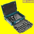 Makita E-08713 Werkzeug Set 120tlg, 1/4" / 3/8" / Ratsche / Steckschlüssel + Bit