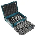 Makita Werkzeug-Set 120-tlg E-08713 Makpac Gr.1 Ratsche Nüsse Schlüssel Bits usw