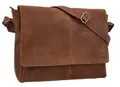 Gusti Ledertasche Herren Reign | Handgefertigte Umhängetasche Herren Leder für Alltag & Büro I Pflanzlich gegerbtes & langlebiges Ziegenleder
