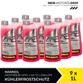 Mannol Antifreeze Kühlerfrostschutz AF12+ (-40 °C) Longlife 9x1 Liter = 9 Liter