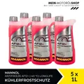 Mannol Antifreeze Kühlerfrostschutz AF12+ (-40 °C) Longlife 5x1 Liter = 5 Liter