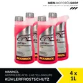 Mannol Antifreeze Kühlerfrostschutz AF12+ (-40 °C) Longlife 4x1 Liter = 4 Liter