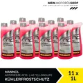 Mannol Antifreeze Kühlerfrostschutz AF12+(-40 °C) Longlife 11x1 Liter = 11 Liter
