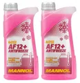 2x 1L Kühlerfrostschutz Rot G12+ Mannol Antifreeze AF12+ -40C Kühlmittel VW Audi