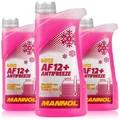 MANNOL Antifreeze AF12+ -40°C Longlife 3x1L Kühlerfrostschutz rot