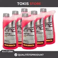 Mannol Antifreeze AF12+ Kühlerfrostschutz -40°C 6x1L Longlife G12+ Kühlmittel