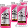 4x 1L MANNOL AF12 ROSA -40°C KÜHLERFROSTSCHUTZ KÜHLMITTEL  FERTIGGEMISCH
