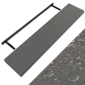 DeubaXXL DE Wandregal Schweberegal 110cm Grau + Halterung 107763