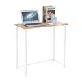 SVITA Schreibtisch Klappbar Schmal Platzsparend Mehrzweck-Computertisch 80x40x76cm Eiche