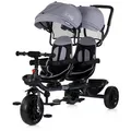 Chipolino Zwillingsdreirad, Schwarz, Metall, 49x95x131 cm, unisex, Outdoor Spielzeug, Kinderfahrzeuge